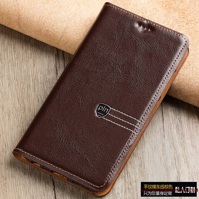 Sony Xperia 10 Plus Luxe Incassable Coque De Téléphone Cuir Véritable Housse Étui Protection