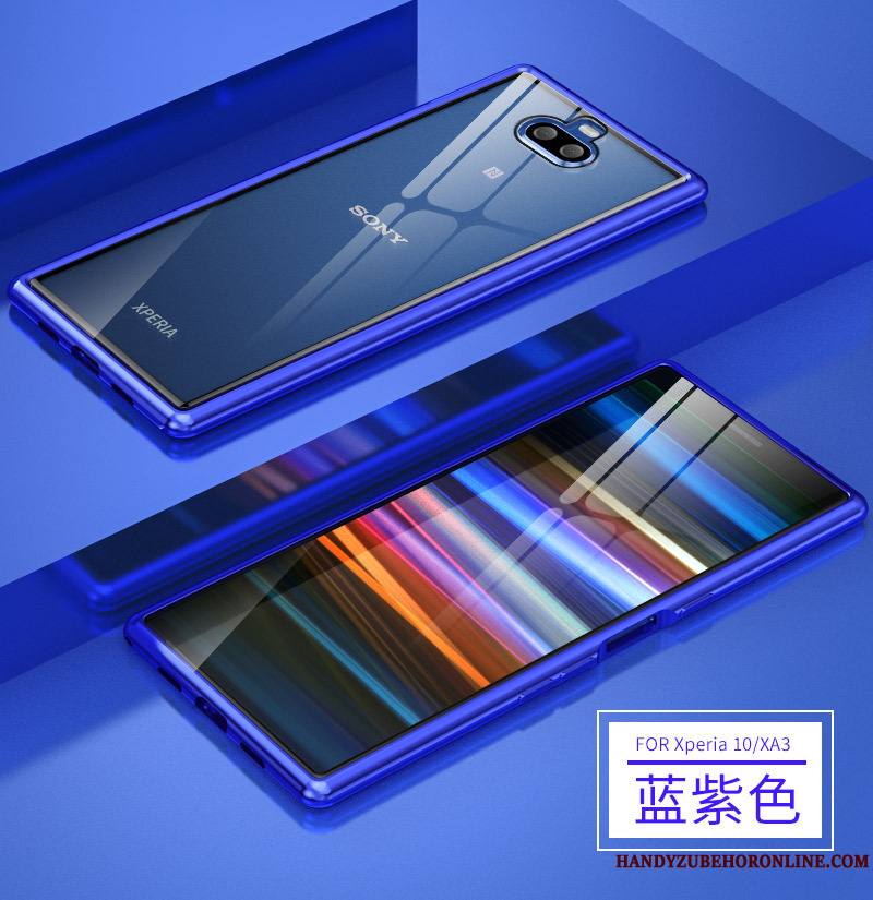 Sony Xperia 10 Plus Métal Coque De Téléphone Protection Étui Border Incassable Violet