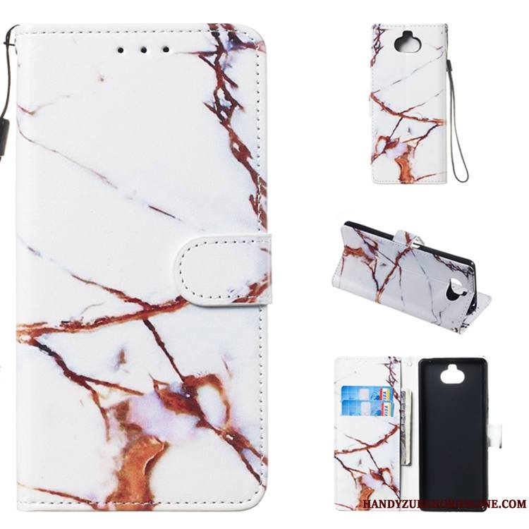 Sony Xperia 10 Plus Étui En Cuir Protection Coque De Téléphone Multicolore Clamshell