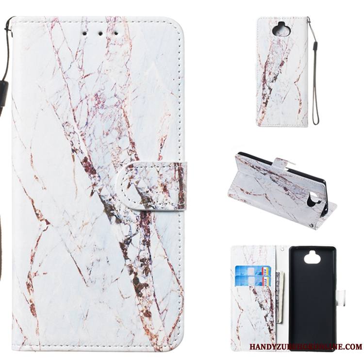 Sony Xperia 10 Plus Étui En Cuir Protection Coque De Téléphone Multicolore Clamshell