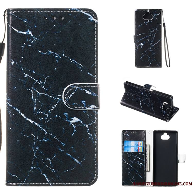 Sony Xperia 10 Plus Étui En Cuir Protection Coque De Téléphone Multicolore Clamshell