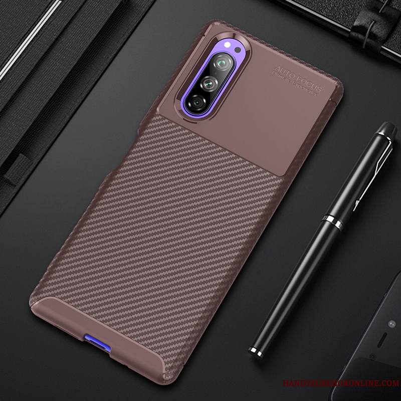 Sony Xperia 5 Coque Tout Compris Légères Étui Incassable Fluide Doux Tempérer Membrane