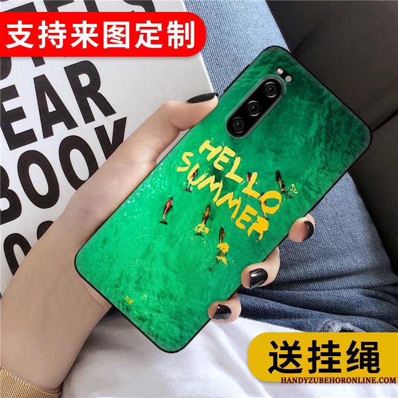 Sony Xperia 5 Incassable Protection Tout Compris Vert Fluide Doux Coque De Téléphone Personnalisé