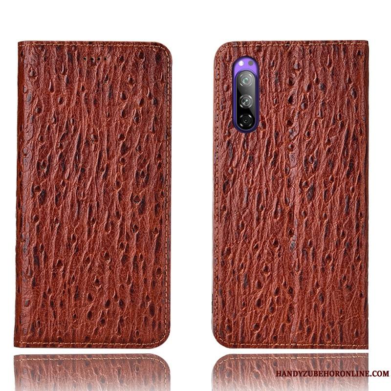 Sony Xperia 5 Modèle Fleurie Protection Oiseau Étui Coque De Téléphone Étui En Cuir Housse