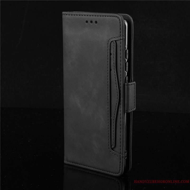 Sony Xperia 5 Noir Étui En Cuir Protection Housse Téléphone Portable Carte Coque De Téléphone