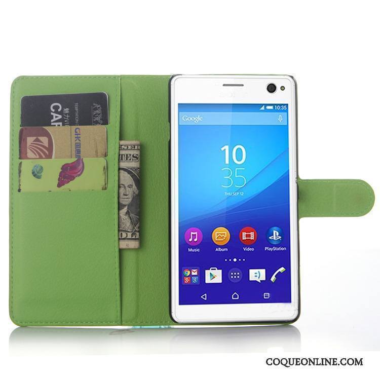 Sony Xperia C4 Étui Protection Bleu Clair Coque De Téléphone Étui En Cuir Téléphone Portable Portefeuille