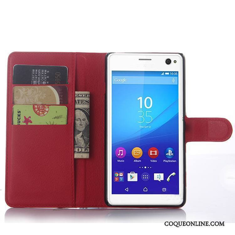 Sony Xperia C4 Étui Protection Bleu Clair Coque De Téléphone Étui En Cuir Téléphone Portable Portefeuille