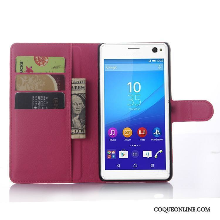 Sony Xperia C4 Étui Protection Bleu Clair Coque De Téléphone Étui En Cuir Téléphone Portable Portefeuille