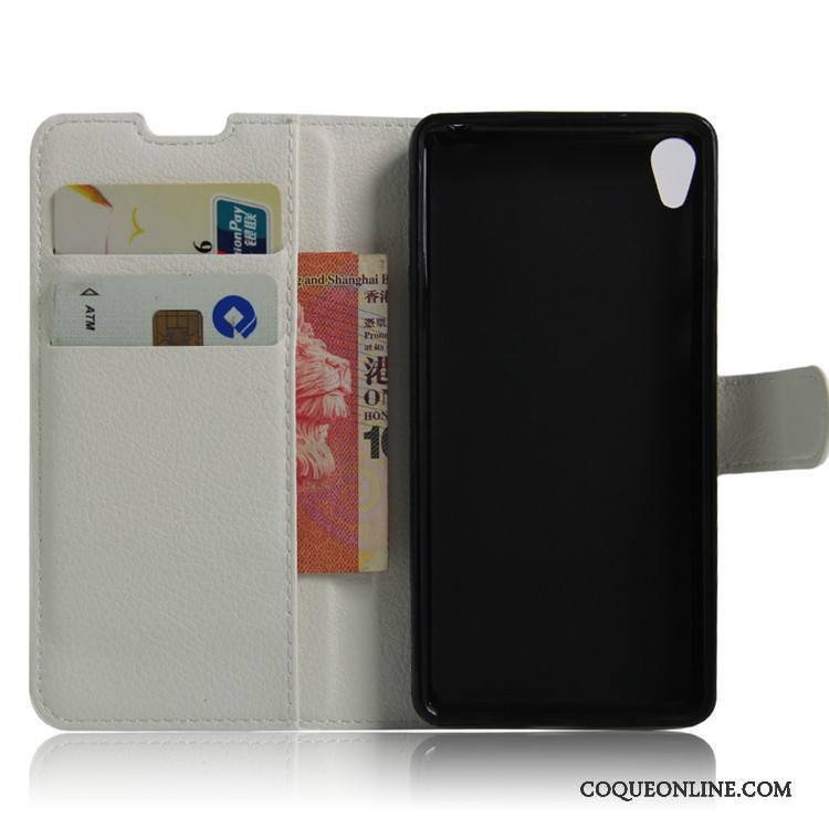 Sony Xperia E5 Coque Étui Étui En Cuir Tout Compris Portefeuille Noir Incassable Protection