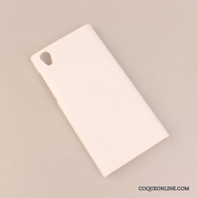 Sony Xperia L1 Coque Téléphone Portable Difficile Simple Rouge Étui Protection Délavé En Daim