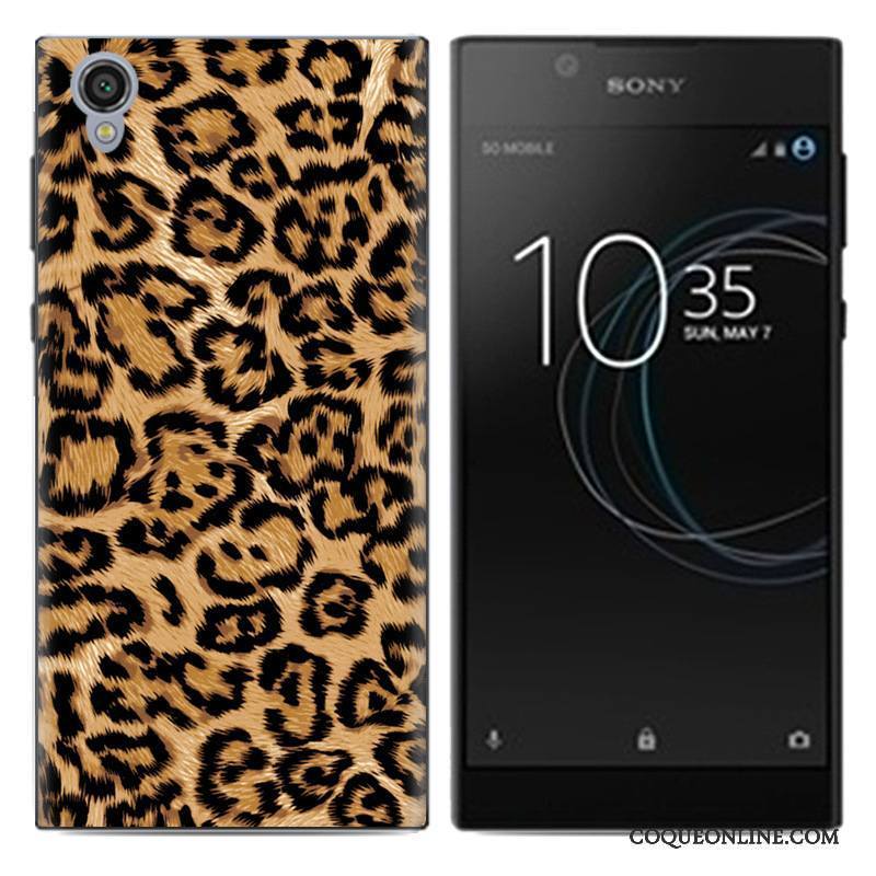 Sony Xperia L1 Créatif Protection Pu Téléphone Portable Peinture Coque De Téléphone Fluide Doux