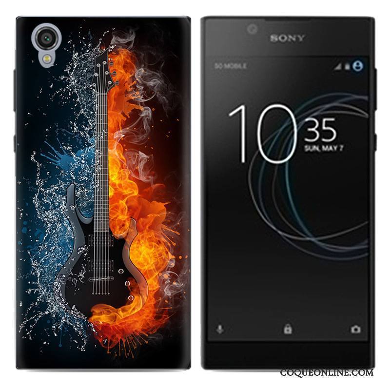 Sony Xperia L1 Créatif Protection Pu Téléphone Portable Peinture Coque De Téléphone Fluide Doux
