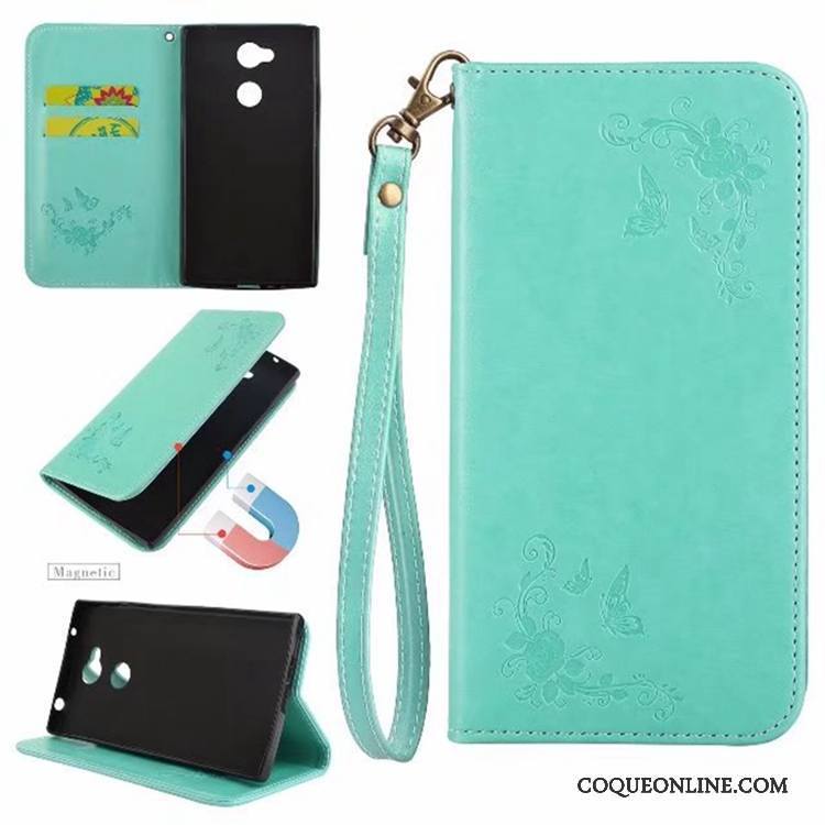 Sony Xperia L2 Coque Personnalité Vert Fluide Doux Incassable Support Housse Téléphone Portable