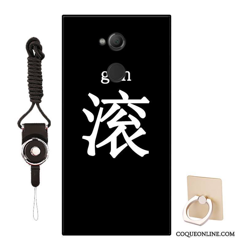 Sony Xperia L2 Créatif Noir Protection Personnalité Modèle Fluide Doux Coque