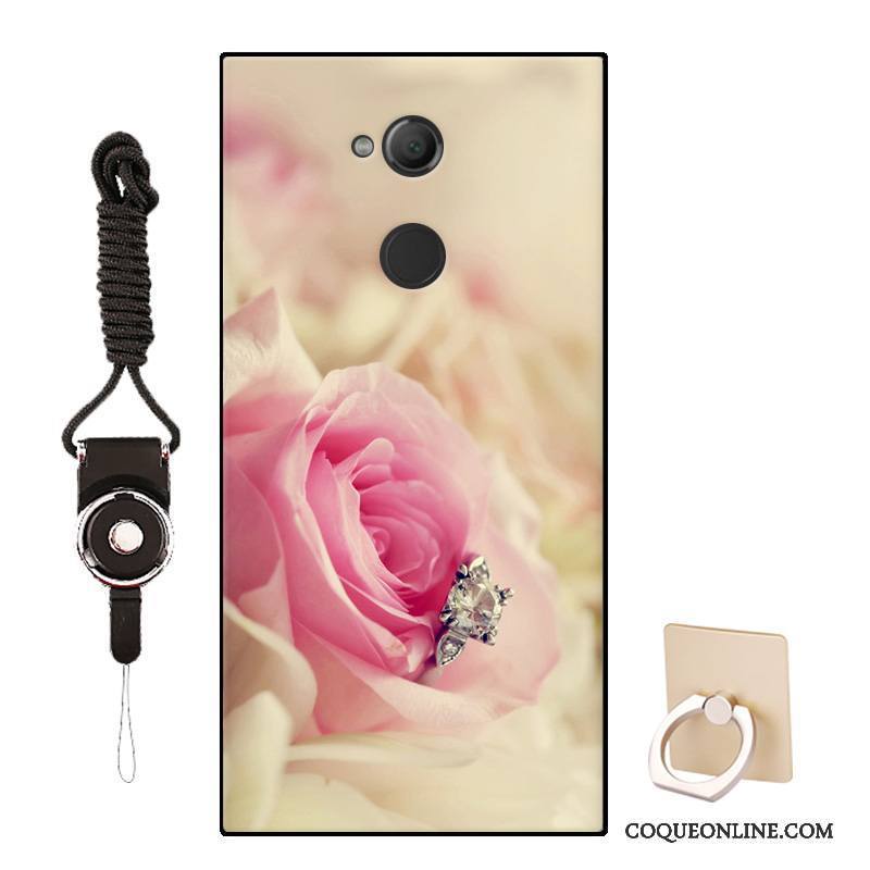 Sony Xperia L2 Dessin Animé Fluide Doux Personnalisé Créatif Modèle Coque De Téléphone Rose