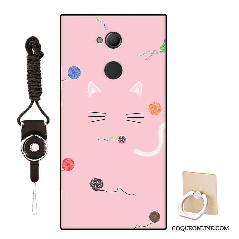 Sony Xperia L2 Dessin Animé Fluide Doux Personnalisé Créatif Modèle Coque De Téléphone Rose