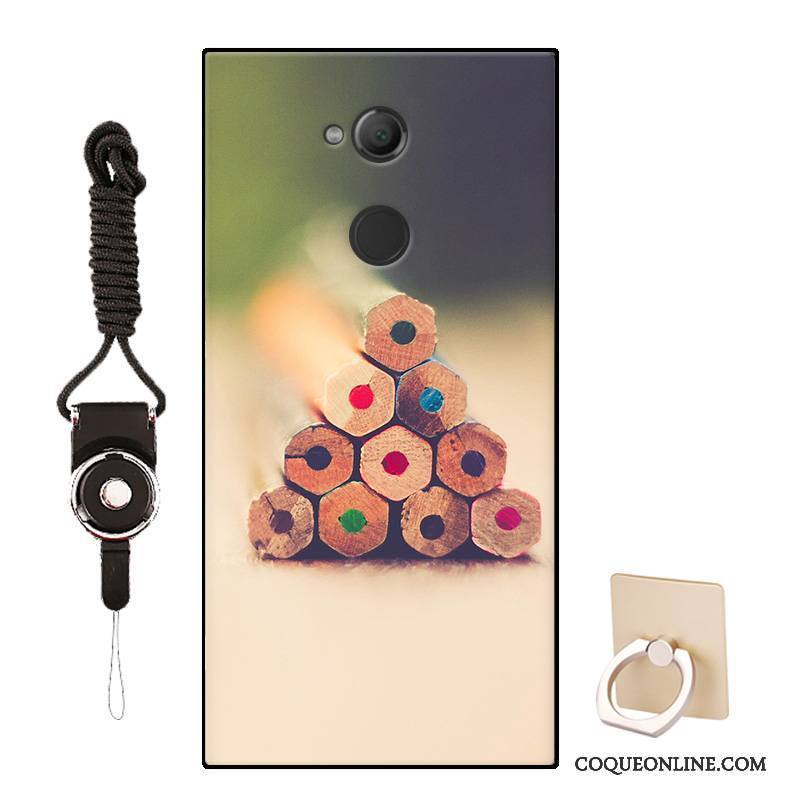 Sony Xperia L2 Dessin Animé Fluide Doux Personnalisé Créatif Modèle Coque De Téléphone Rose