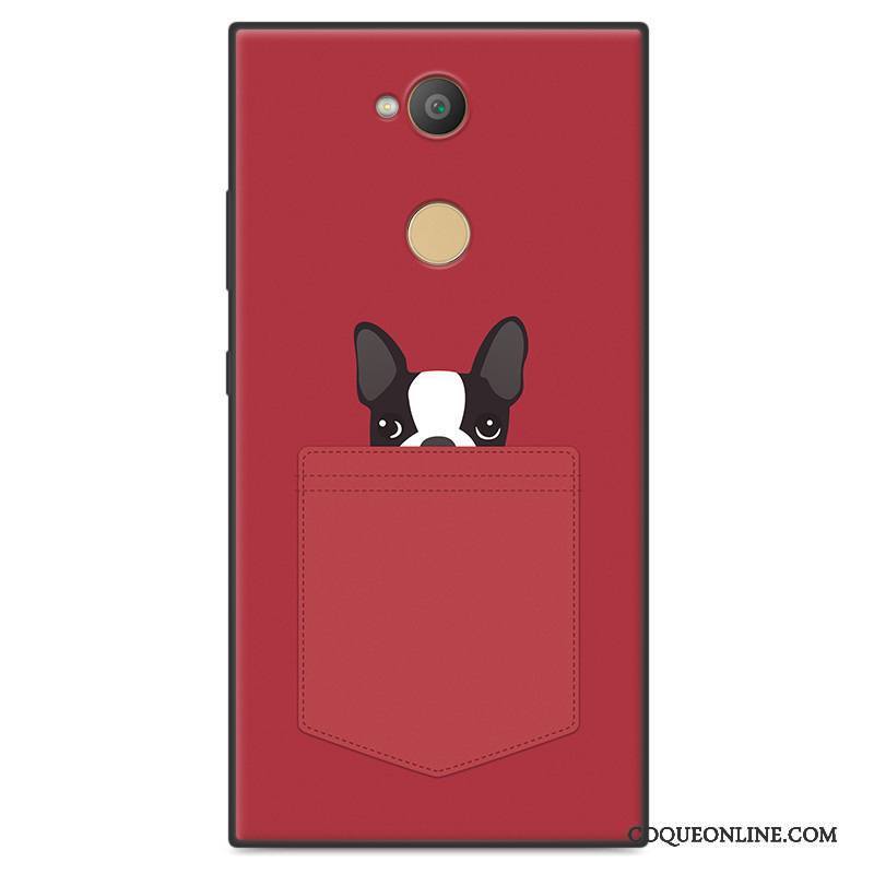 Sony Xperia L2 Dessin Animé Tout Compris Fluide Doux Délavé En Daim Coque De Téléphone Incassable Étui