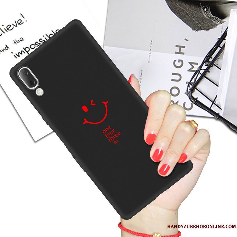 Sony Xperia L3 Coque Dessin Animé Silicone Noir Protection Fluide Doux Personnalité