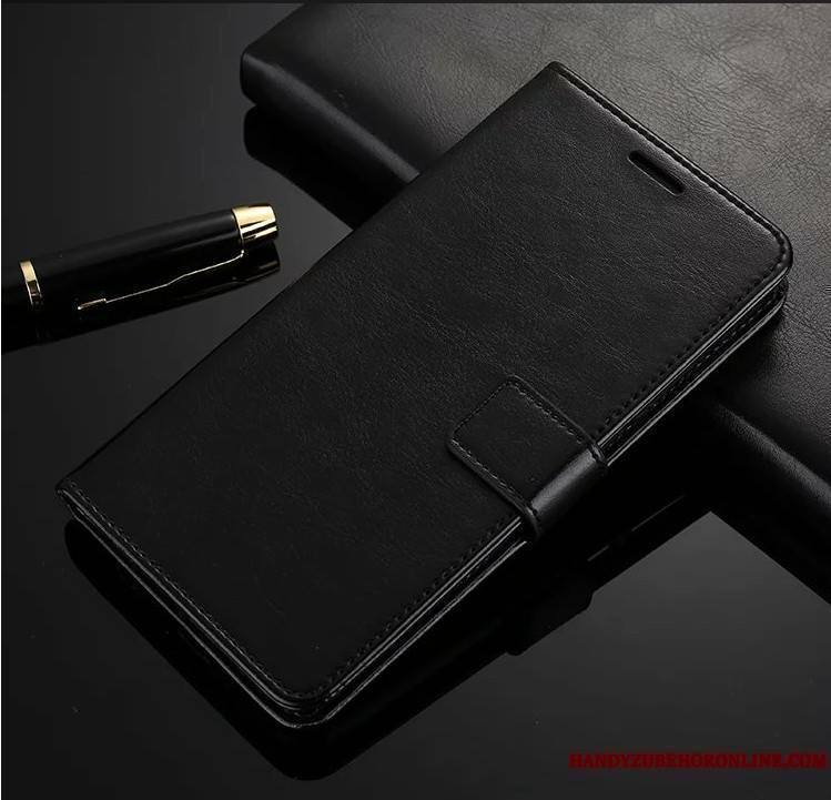 Sony Xperia L3 Portefeuille Étui En Cuir Fluide Doux Coque De Téléphone Protection Housse Silicone