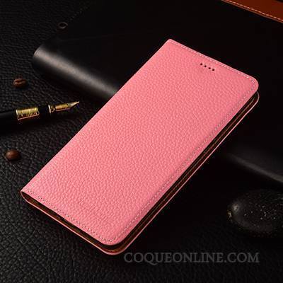 Sony Xperia M5 Dual Incassable Étui Cuir Véritable Étui En Cuir Business Rose Coque De Téléphone