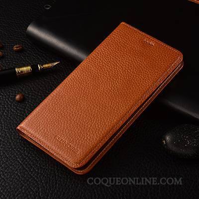 Sony Xperia M5 Dual Incassable Étui Cuir Véritable Étui En Cuir Business Rose Coque De Téléphone