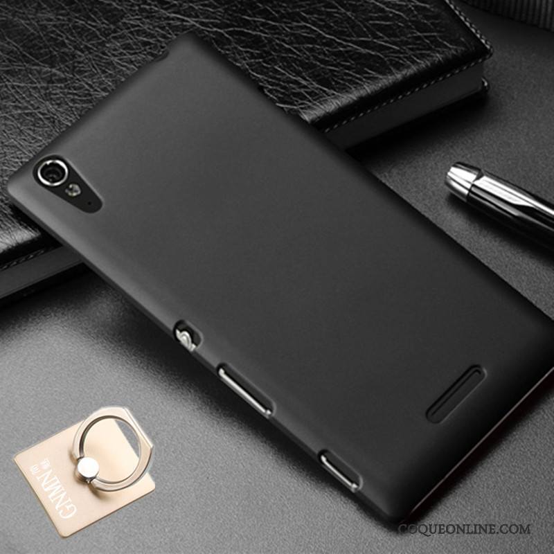 Sony Xperia T3 Étui Difficile Rouge Délavé En Daim Coque De Téléphone Protection
