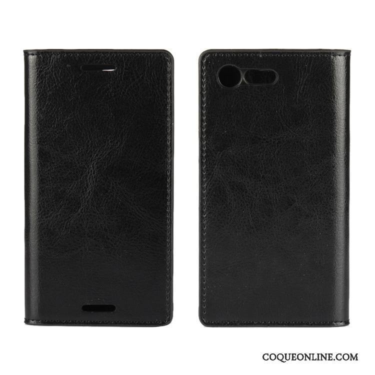 Sony Xperia X Compact Coque Bleu Sac Protection Étui Délavé En Daim Difficile Incassable