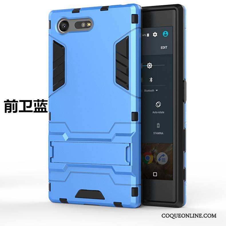 Sony Xperia X Compact Coque De Téléphone Bleu Silicone Difficile Étui Incassable Téléphone Portable