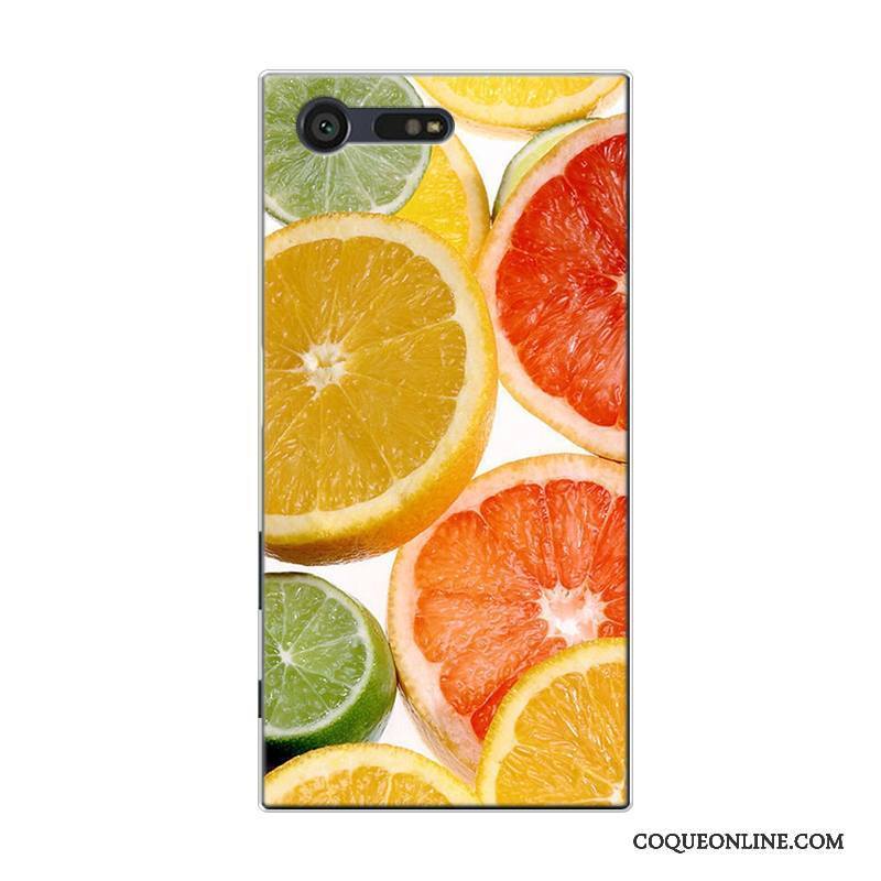 Sony Xperia X Compact Coque De Téléphone Frais Silicone Citron Petit Tout Compris Pastèque