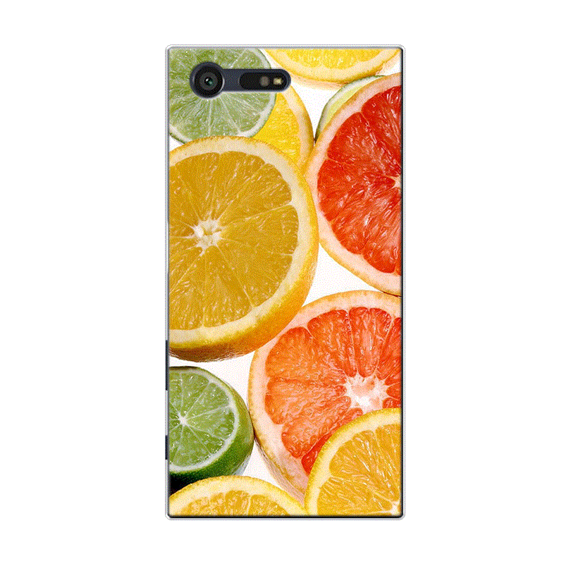 Sony Xperia X Compact Coque Tout Compris Petit Frais Silicone Bleu Fruit Pastèque