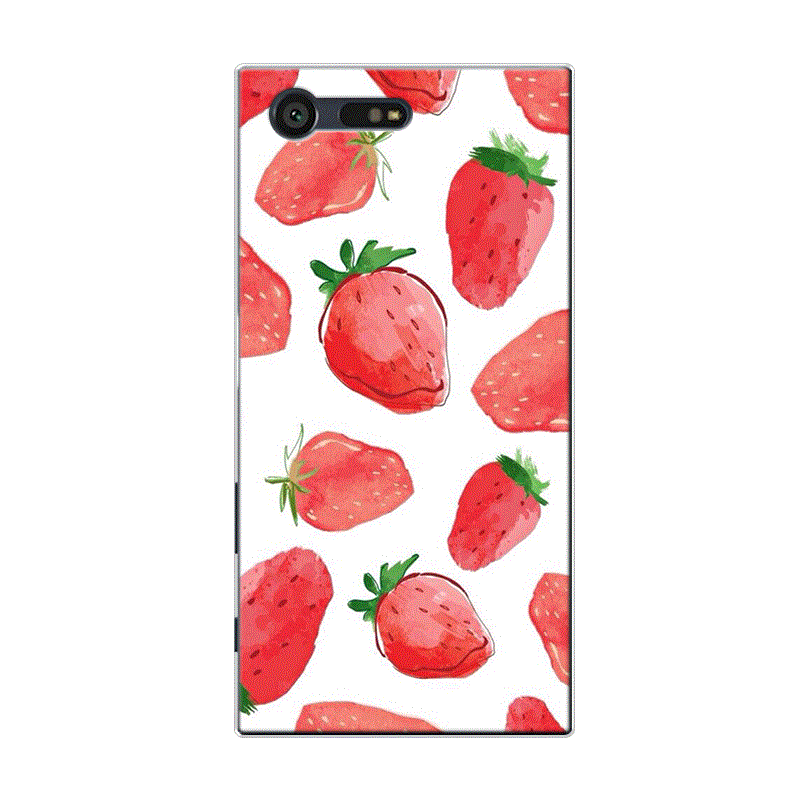 Sony Xperia X Compact Coque Tout Compris Petit Frais Silicone Bleu Fruit Pastèque