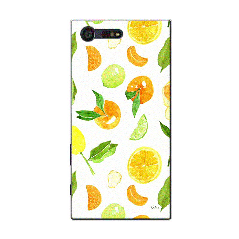 Sony Xperia X Compact Coque Tout Compris Petit Frais Silicone Bleu Fruit Pastèque