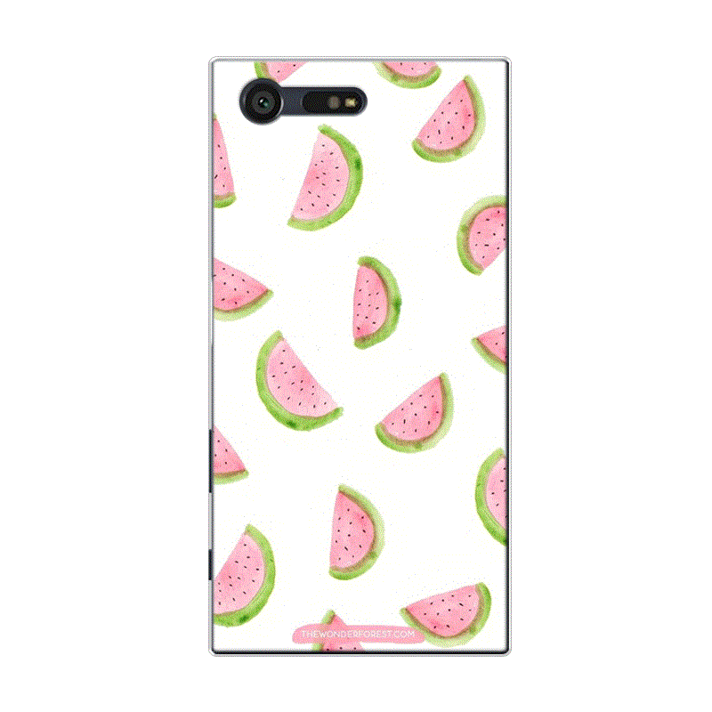 Sony Xperia X Compact Coque Tout Compris Petit Frais Silicone Bleu Fruit Pastèque