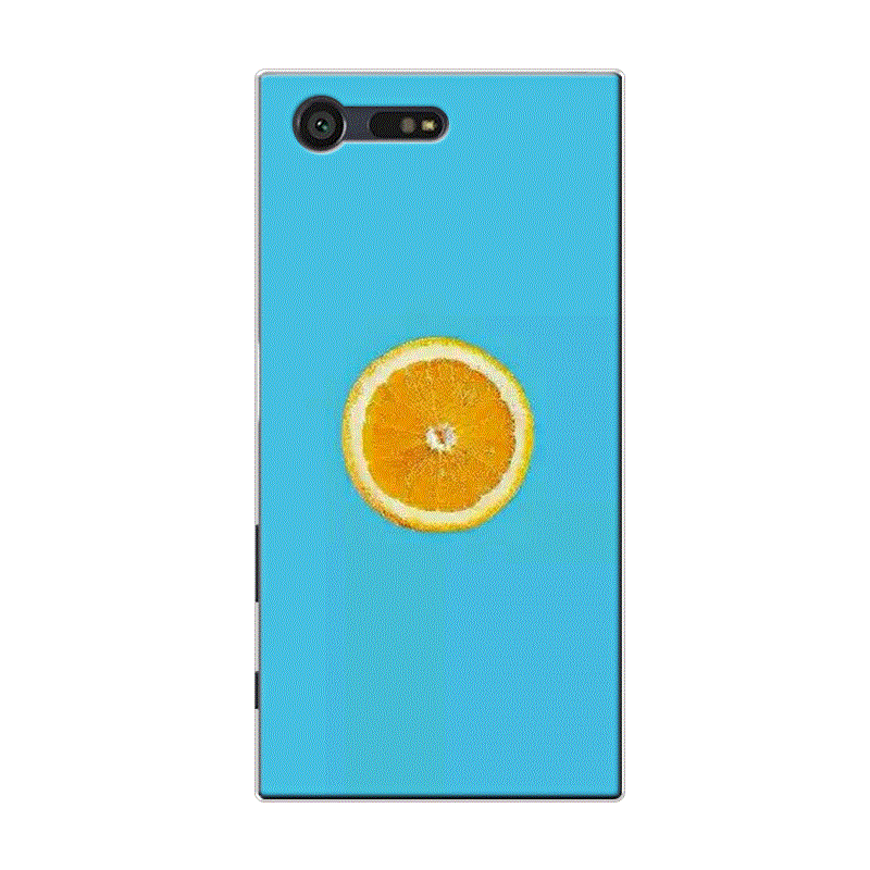 Sony Xperia X Compact Coque Tout Compris Petit Frais Silicone Bleu Fruit Pastèque