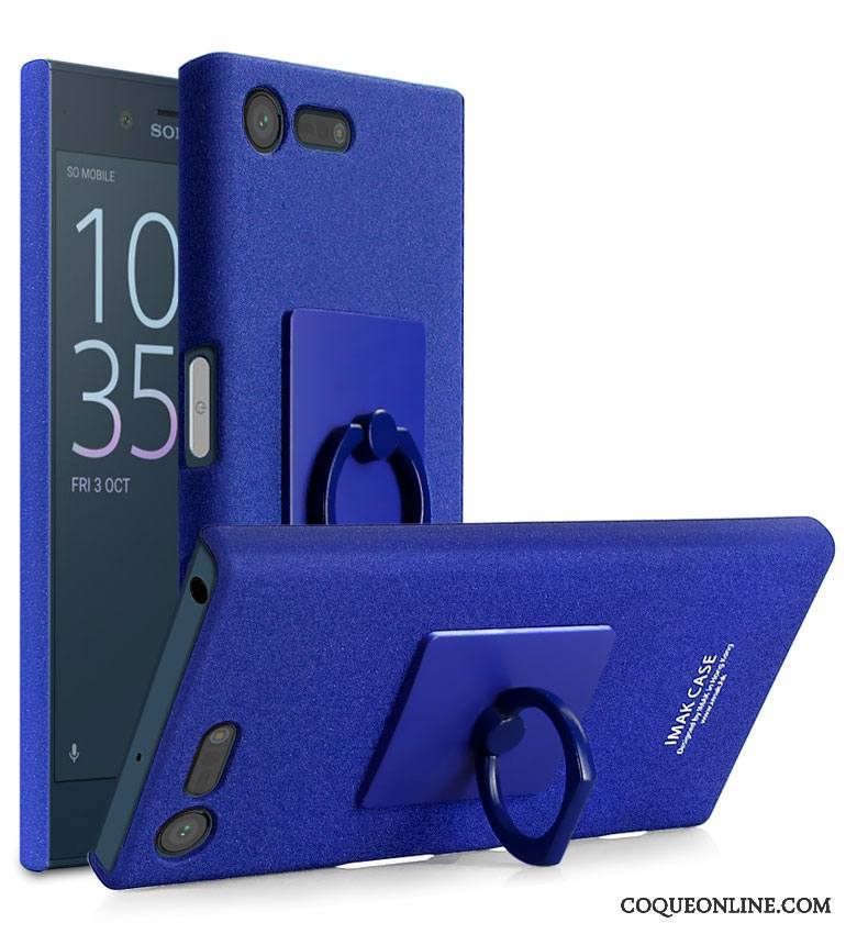 Sony Xperia X Compact Couleur Support Anneau Étui Bleu Coque De Téléphone