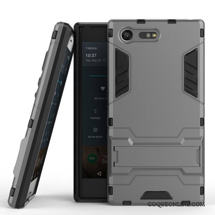 Sony Xperia X Compact Téléphone Portable Protection Incassable Étui Coque Gris De Téléphone