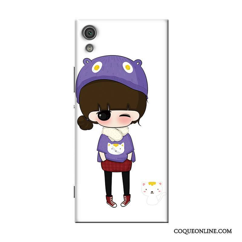 Sony Xperia X Coque Silicone Téléphone Portable Fluide Doux Dessin Animé Blanc Support Transparent