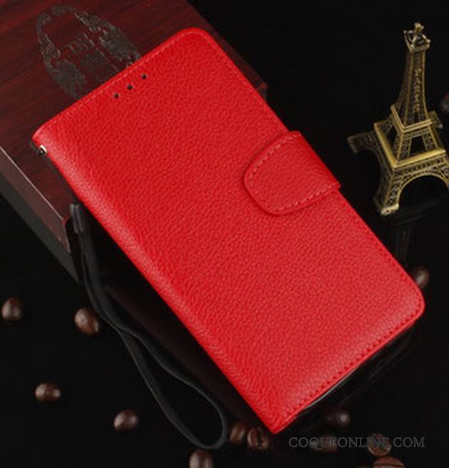 Sony Xperia X Performance Étui En Cuir Coque De Téléphone Protection Housse Rouge Fluide Doux Pour