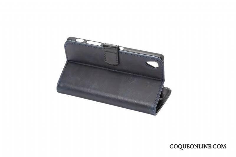 Sony Xperia X Protection Étui En Cuir Coque De Téléphone Marron Carte Téléphone Portable Housse