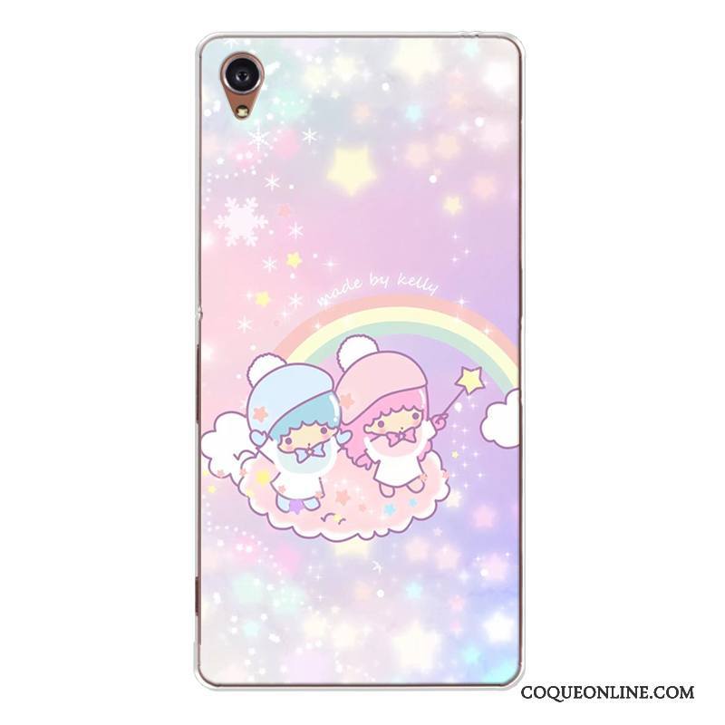 Sony Xperia Xa Charmant Fluide Doux Coque De Téléphone Bleu Dessin Animé Étoile Incassable