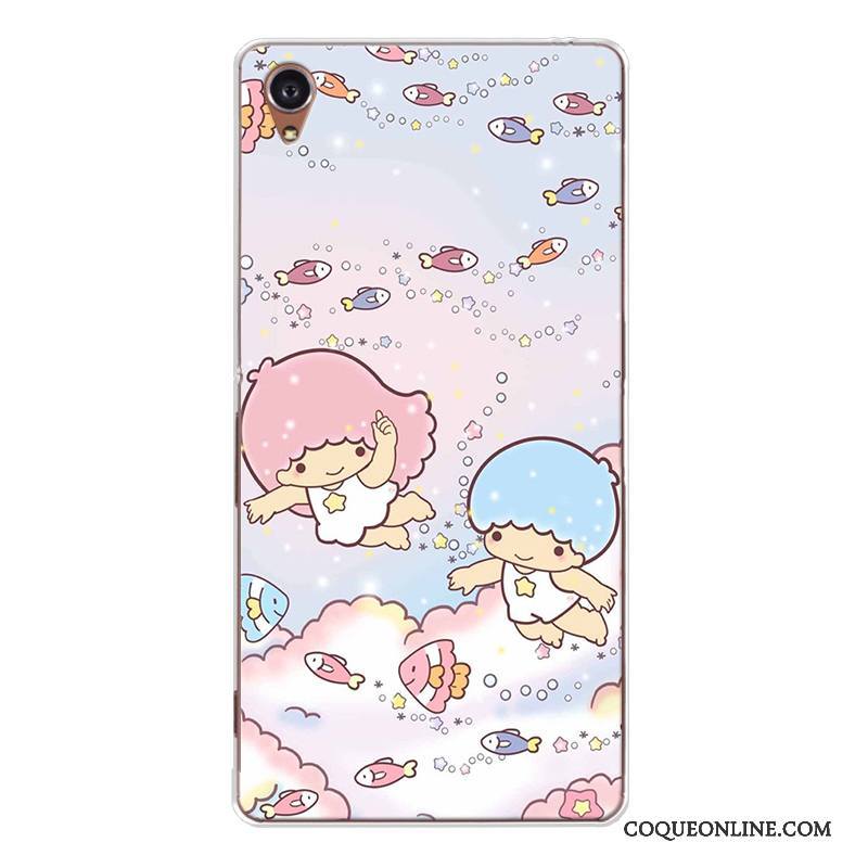 Sony Xperia Xa Charmant Fluide Doux Coque De Téléphone Bleu Dessin Animé Étoile Incassable