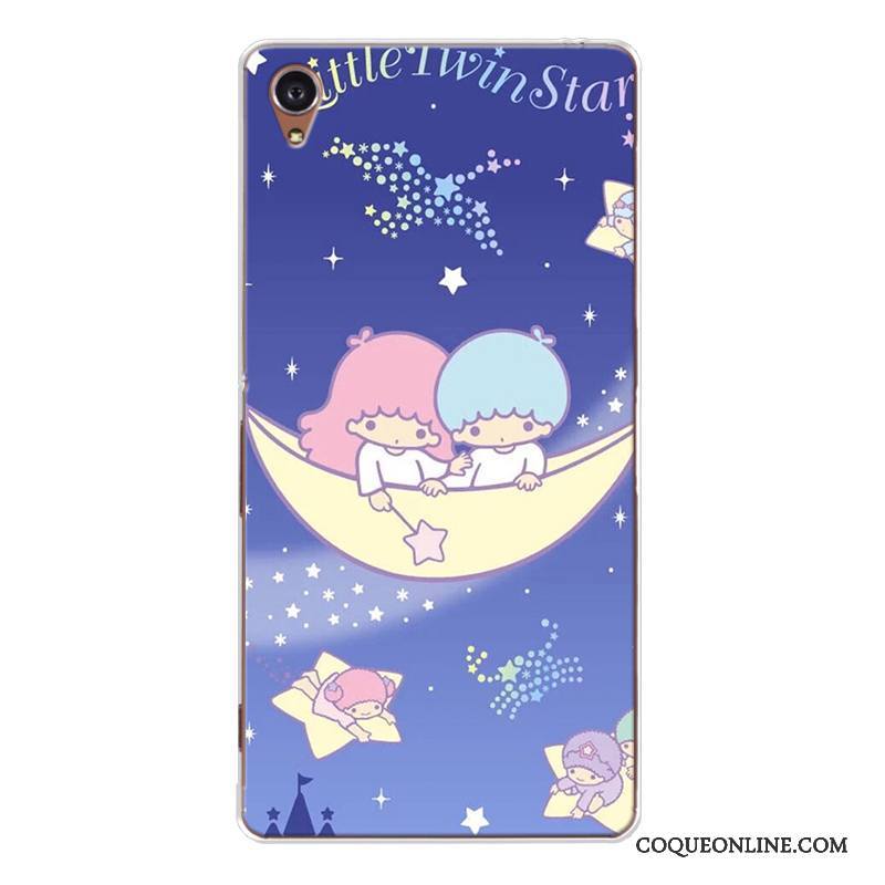 Sony Xperia Xa Charmant Fluide Doux Coque De Téléphone Bleu Dessin Animé Étoile Incassable