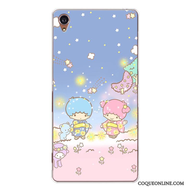 Sony Xperia Xa Charmant Fluide Doux Coque De Téléphone Bleu Dessin Animé Étoile Incassable