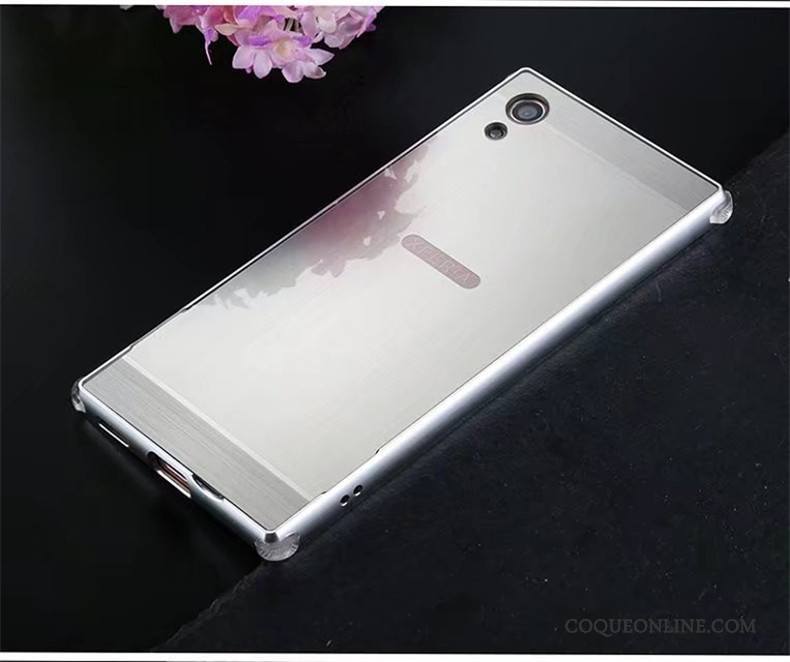 Sony Xperia Xa Protection Couvercle Arrière Border Étui Coque De Téléphone Or Rose Métal