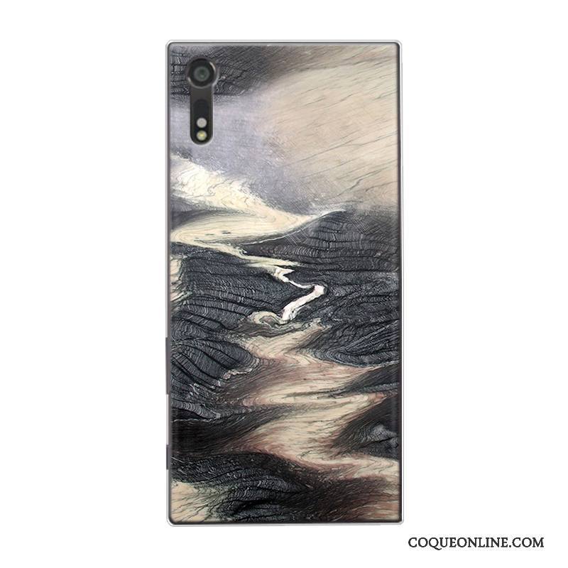 Sony Xperia Xa Ultra Étui Silicone Modèle Fleurie Grand Coque De Téléphone Vintage Simple