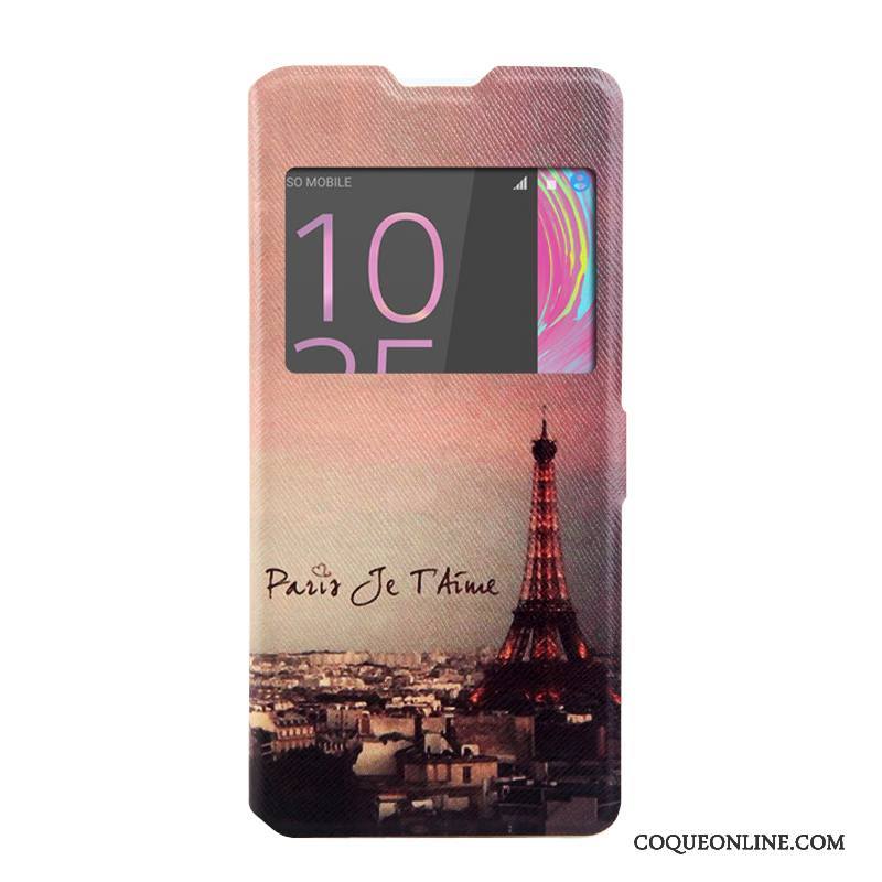 Sony Xperia Xa Windows Peinture Téléphone Portable Coque Étui Protection Dessin Animé