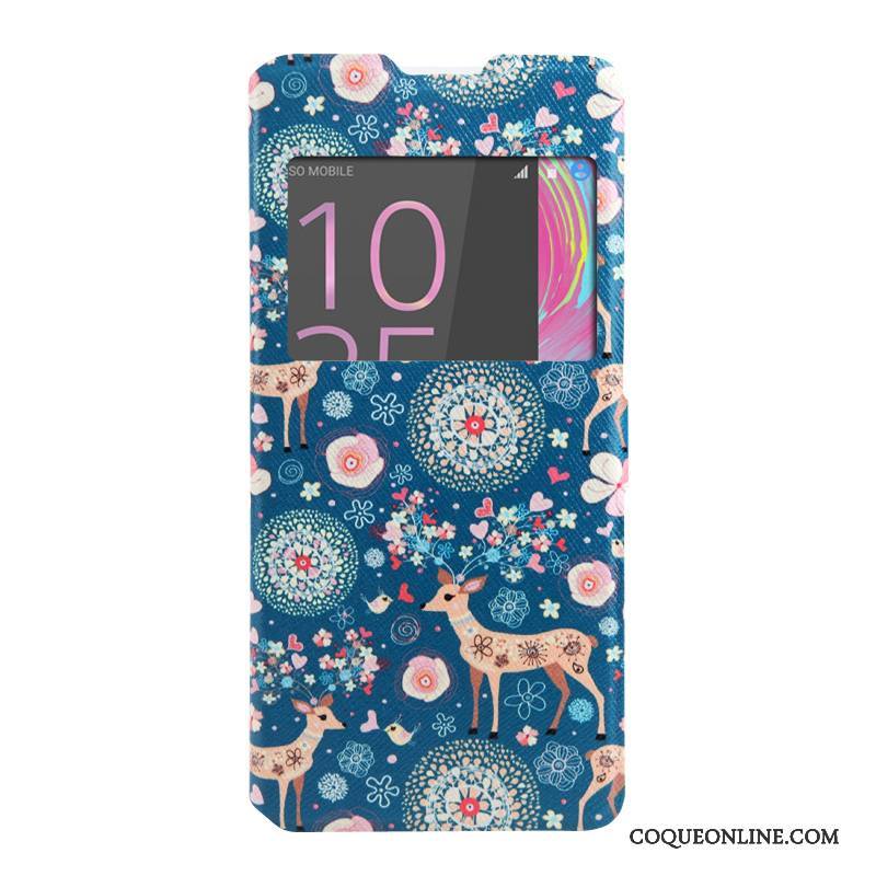 Sony Xperia Xa Windows Peinture Téléphone Portable Coque Étui Protection Dessin Animé