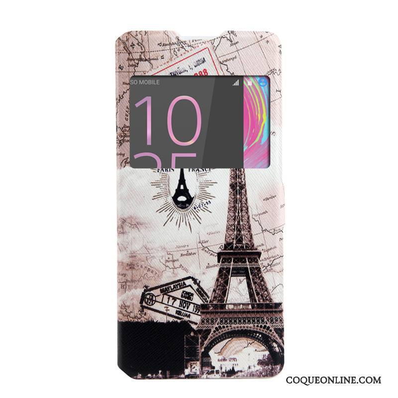 Sony Xperia Xa Windows Peinture Téléphone Portable Coque Étui Protection Dessin Animé