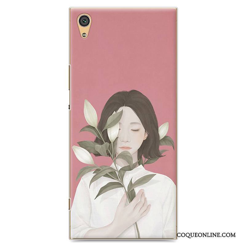 Sony Xperia Xa1 Coque De Téléphone Protection Étui Tendance Peinture Frais Vert